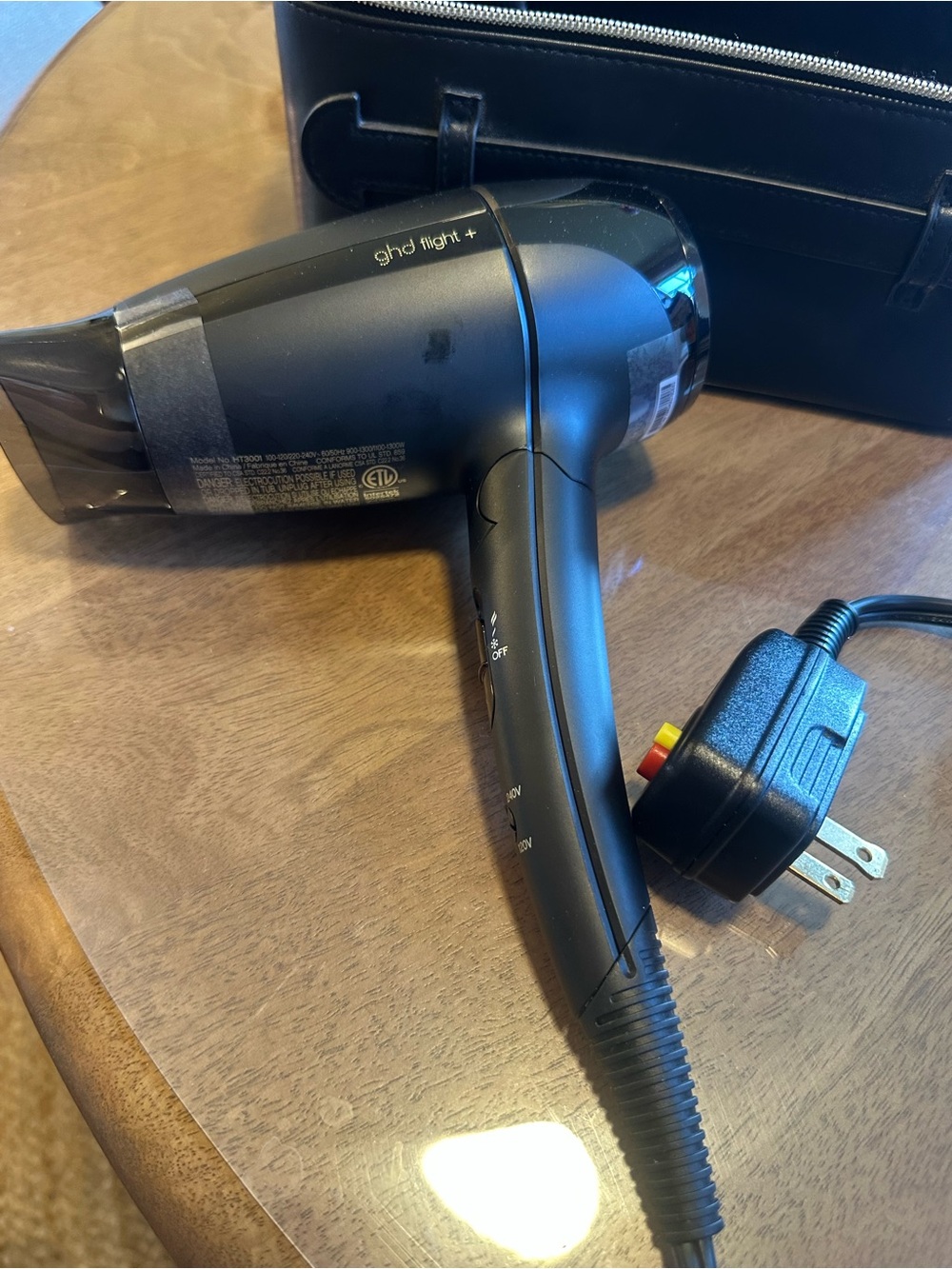 ghd Black Foldable Travel Hair Dryer